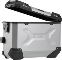Load image into Gallery viewer, SW-MOTECH TRAX ADV Aluminum Case System - Silver - Honda NC750 '16-'20 KFT.01.699.70001/S - Side View