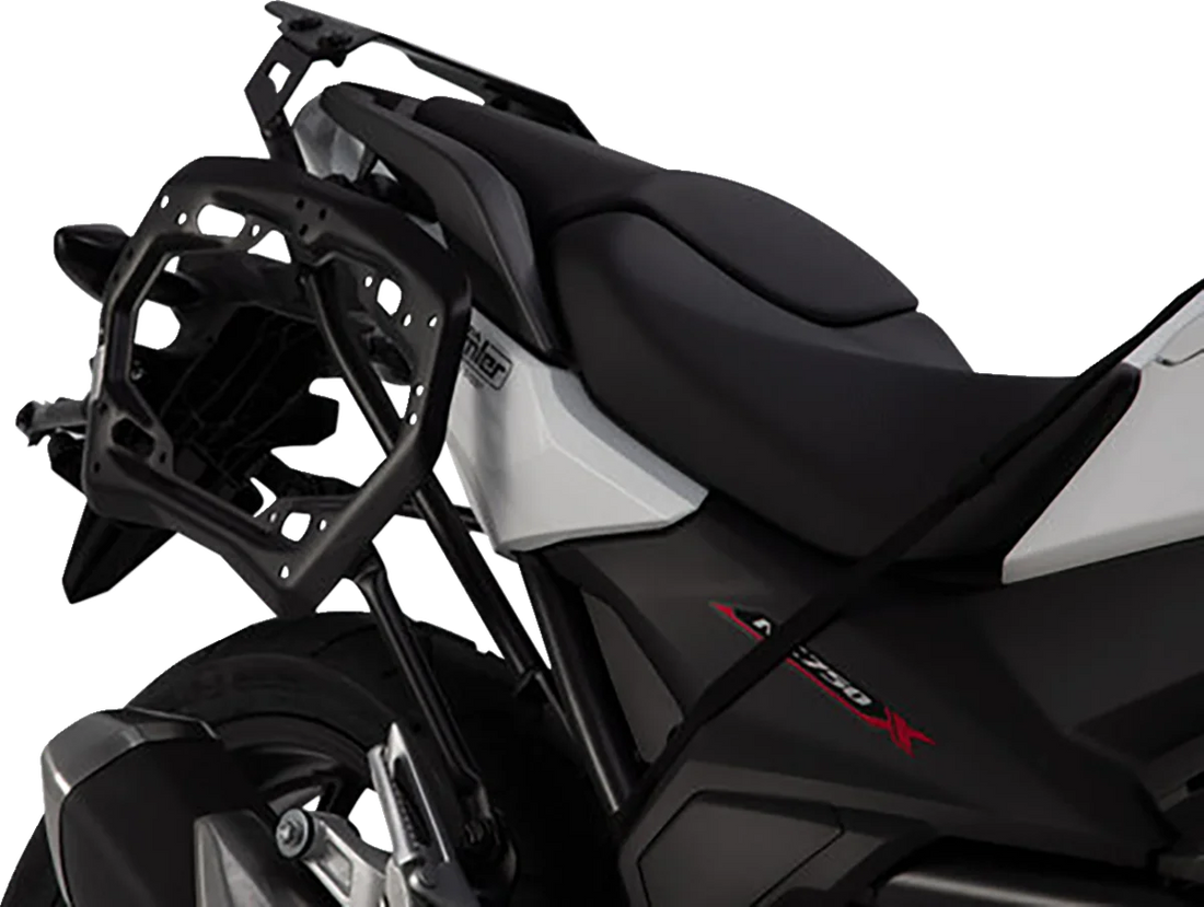 SW-MOTECH TRAX ADV Aluminum Case System - Silver - Honda NC750 '16-'20 KFT.01.699.70001/S - Installation View
