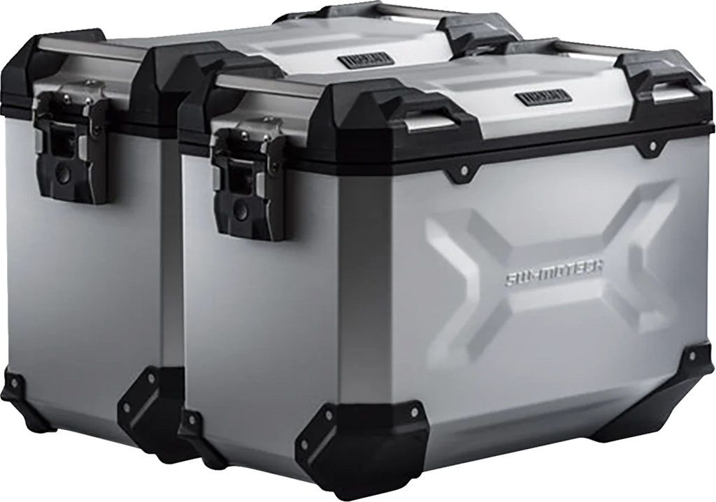 SW-MOTECH TRAX ADV Aluminum Case System - Silver - Honda NC750 '16-'20 KFT.01.699.70101/S - Main Product View