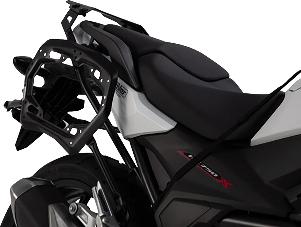 SW-MOTECH TRAX ADV Aluminum Case System - Silver - Honda NC750 '16-'20 KFT.01.699.70101/S - Side View