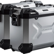 Load image into Gallery viewer, SW-MOTECH TRAX ADV Aluminum Case System - Silver - Honda XL750R Transalp '24 KFT.01.070.70000/S - Back View