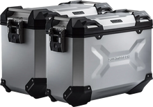 Load image into Gallery viewer, SW-MOTECH TRAX ADV Aluminum Case System - Silver - KTM Super Adventure 1290 R/S '21-'24 KFT.04.835.70000/S - Back View