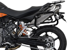 Load image into Gallery viewer, SW-MOTECH TRAX ADV Aluminum Case System - Silver - KTM Super Moto 950/990 '05-'13 KFT.04.621.70100/S - Back View