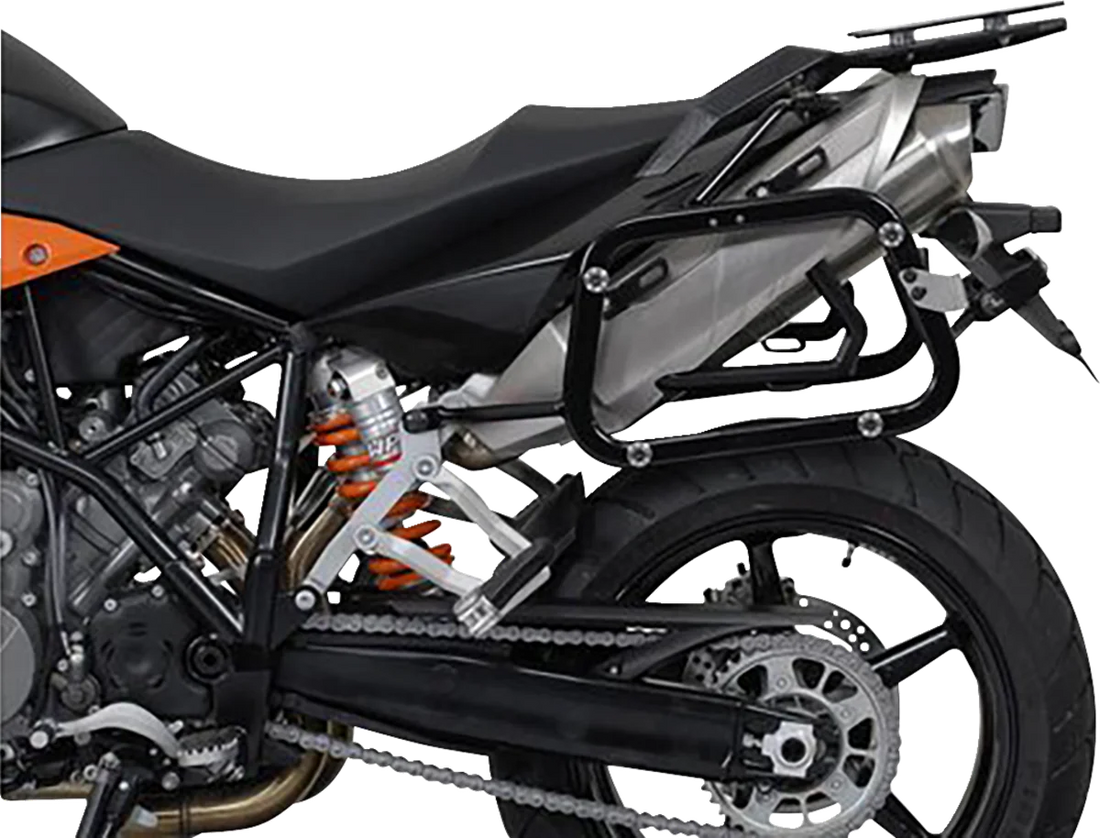 SW-MOTECH TRAX ADV Aluminum Case System - Silver - KTM Super Moto 950/SMR/SMT 990 '05-'13 KFT.04.621.70000/S - Side View