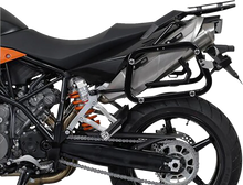 Load image into Gallery viewer, SW-MOTECH TRAX ADV Aluminum Case System - Silver - KTM Super Moto 950/SMR/SMT 990 '05-'13 KFT.04.621.70000/S - Side View