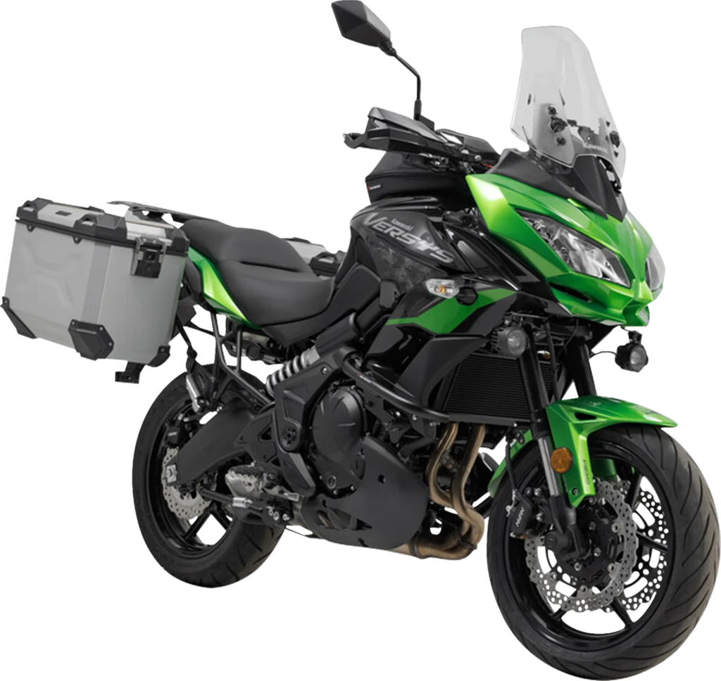 SW-MOTECH TRAX ADV Aluminum Case System - Silver - Kawasaki Versys 650 '14-'24 KFT.08.518.70100/S - Main Product View