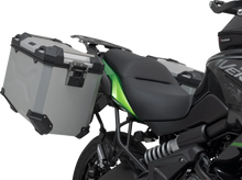 Load image into Gallery viewer, SW-MOTECH TRAX ADV Aluminum Case System - Silver - Kawasaki Versys 650 '14-'24 KFT.08.518.70100/S - Installation View
