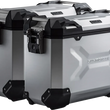 Load image into Gallery viewer, SW-MOTECH TRAX ADV Aluminum Case System - Silver - Suzuki V-Strom 650 '11-'16 KFT.05.765.70000/S - Side View