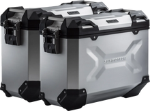 Load image into Gallery viewer, SW-MOTECH TRAX ADV Aluminum Case System - Silver - Suzuki V-Strom 650 '16-'24 KFT.05.876.70001/S - Main Product View