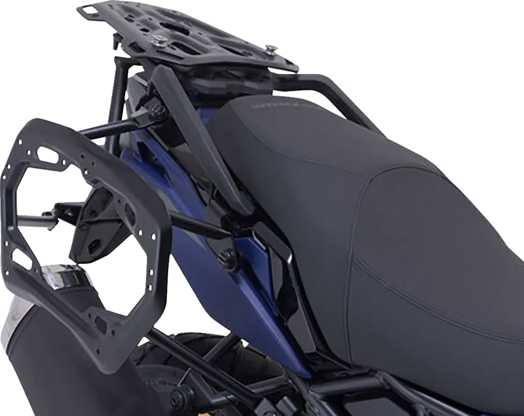 SW-MOTECH TRAX ADV Aluminum Case System - Silver - Suzuki V-Strom 800 '23-'24 KFT.05.845.70000/S - Installation View