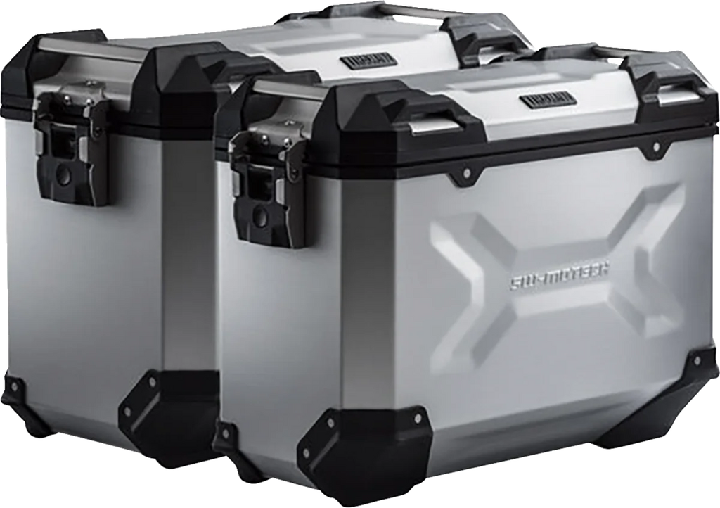 SW-MOTECH TRAX ADV Aluminum Case System - Silver - Triumph Tiger 1200 '22-'24 KFT.11.905.70002/S - Side View