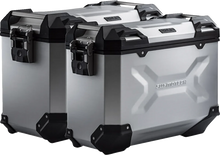 Load image into Gallery viewer, SW-MOTECH TRAX ADV Aluminum Case System - Silver - Triumph Tiger 1200 '22-'24 KFT.11.905.70002/S - Side View
