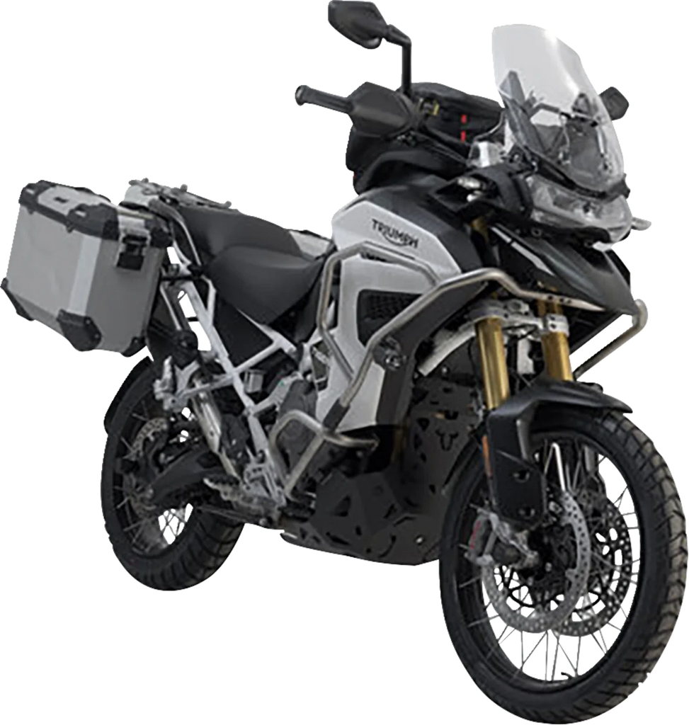 SW-MOTECH TRAX ADV Aluminum Case System - Silver - Triumph Tiger Explorer 1200 '22-'24 KFT.11.905.70102/S - Main Product View