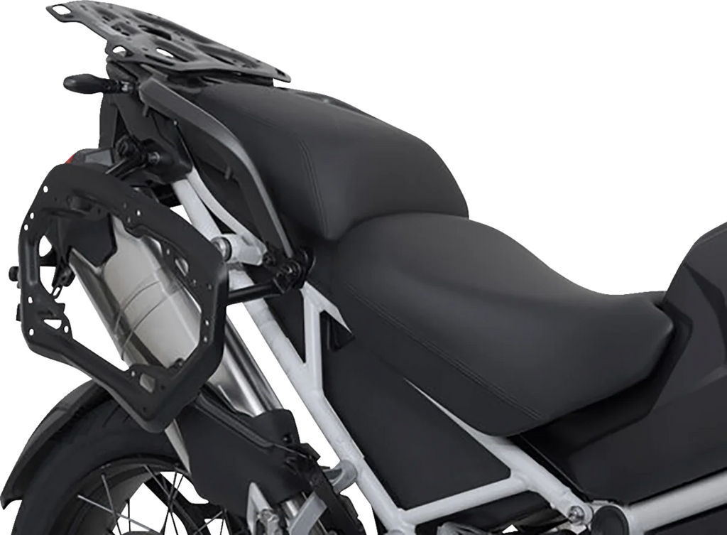 SW-MOTECH TRAX ADV Aluminum Case System - Silver - Triumph Tiger Explorer 1200 '22-'24 KFT.11.905.70102/S - Installation View