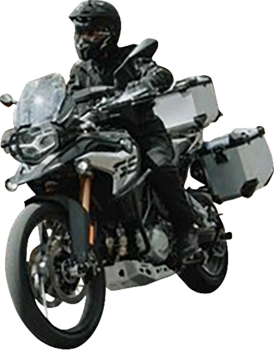 SW-MOTECH TRAX ADV Aluminum Case System - Silver - Triumph Tiger/Tiger Explorer 1200 '12-'21 KFT.11.483.70001/S - Side View