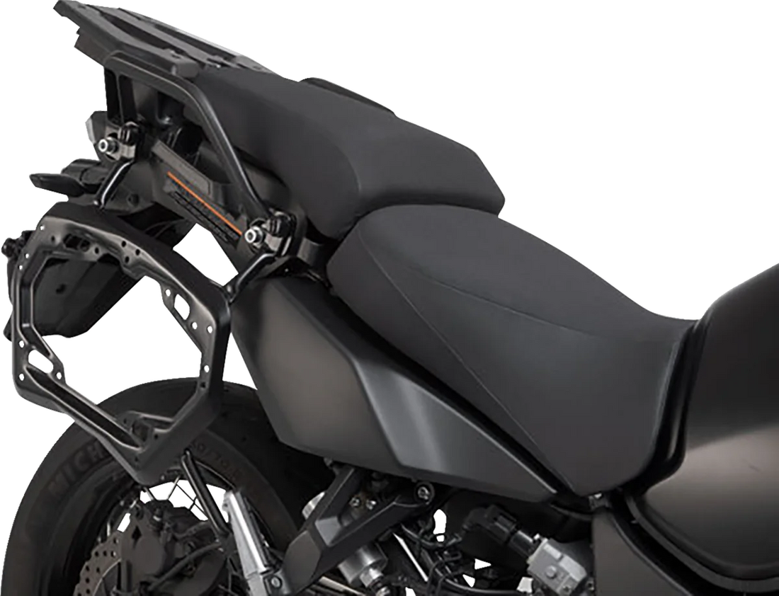 SW-MOTECH TRAX ADV Aluminum Case System - Silver - Yamaha Super Tenere 1200 '10-'20 KFT.06.145.70001/S - Side View
