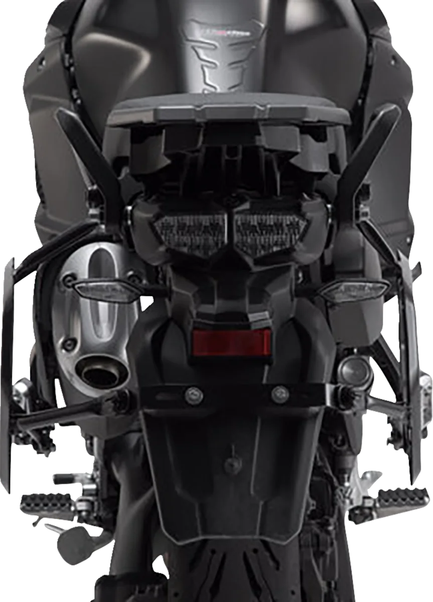 SW-MOTECH TRAX ADV Aluminum Case System - Silver - Yamaha Super Tenere 1200 '10-'20 KFT.06.145.70001/S - Back View