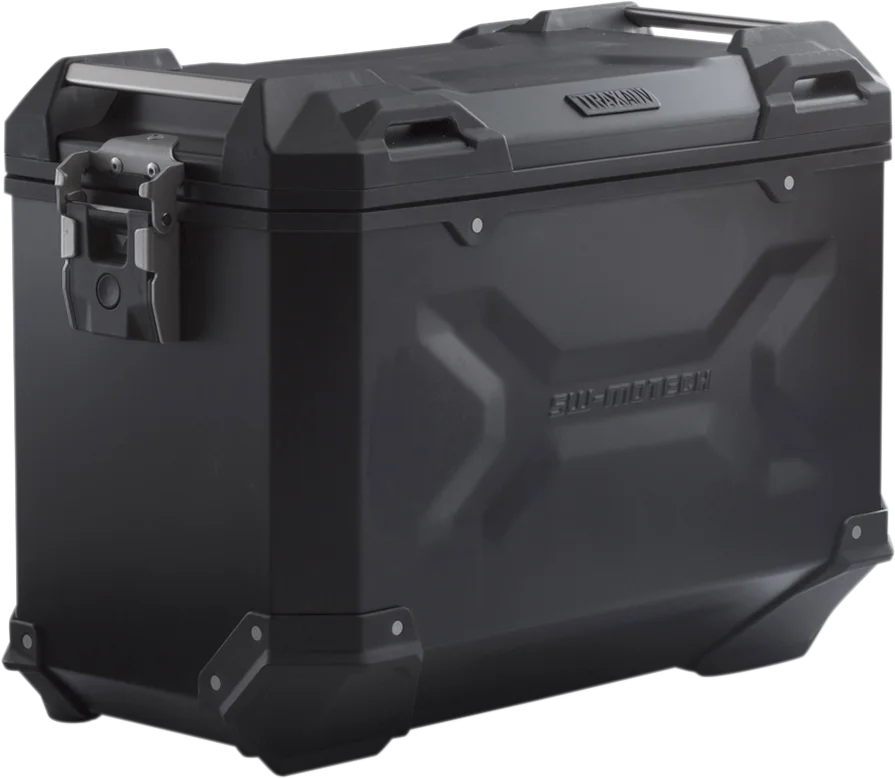 SW-MOTECH TRAX ADV Hard Case - 37 Liter - Black - Left ALK.00.733.11000L/B - Side View