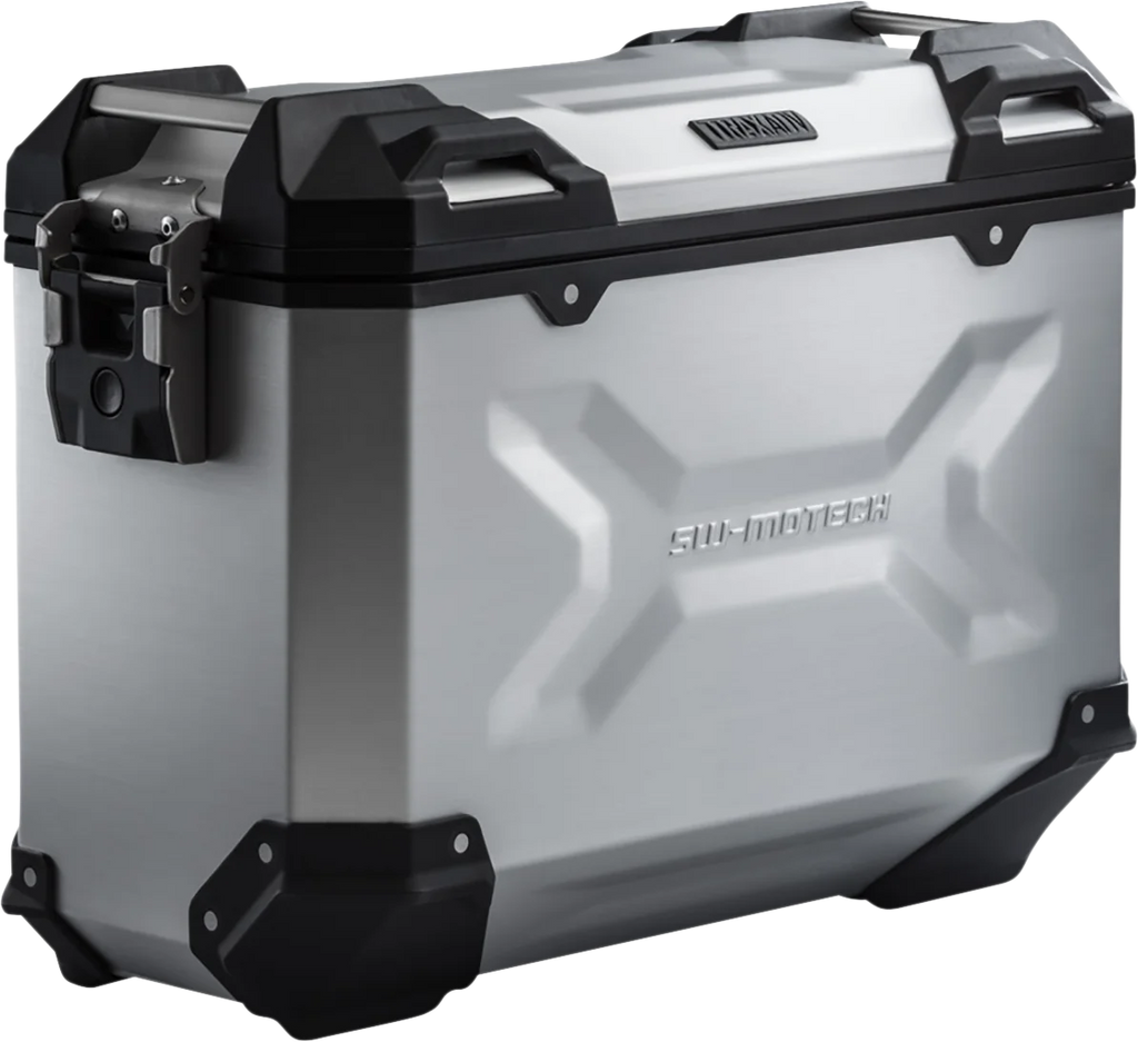 SW-MOTECH TRAX ADV Hard Case - 37 Liter - Silver - Left ALK.00.733.11000L/S - Main Product View