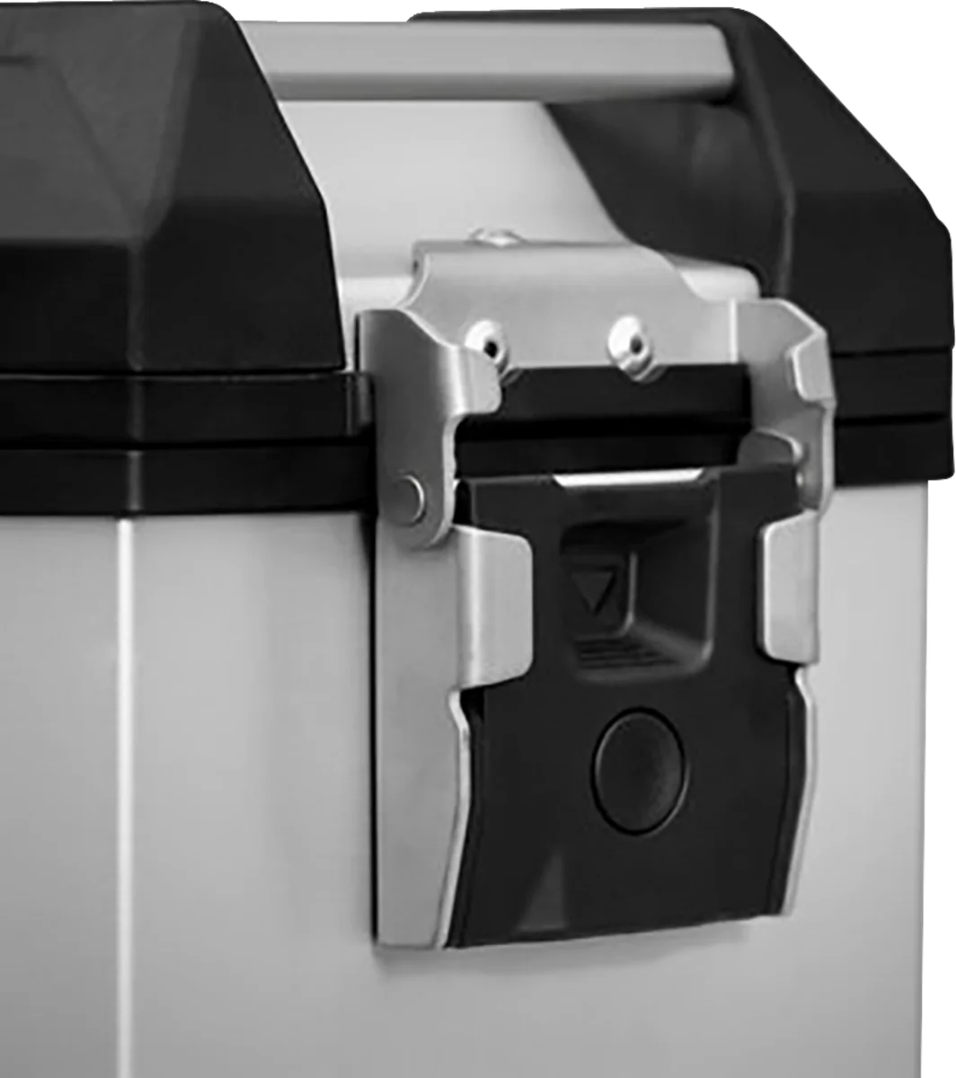 SW-MOTECH TRAX ADV Hard Case - 45 Liter - Silver - Left ALK.00.733.10000L/S - Side View