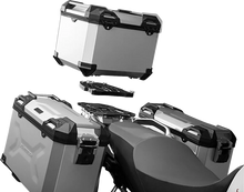 Load image into Gallery viewer, SW-MOTECH TRAX ADV Top Case - 38 Liter - Silver ALK.00.733.15000/S - Side View