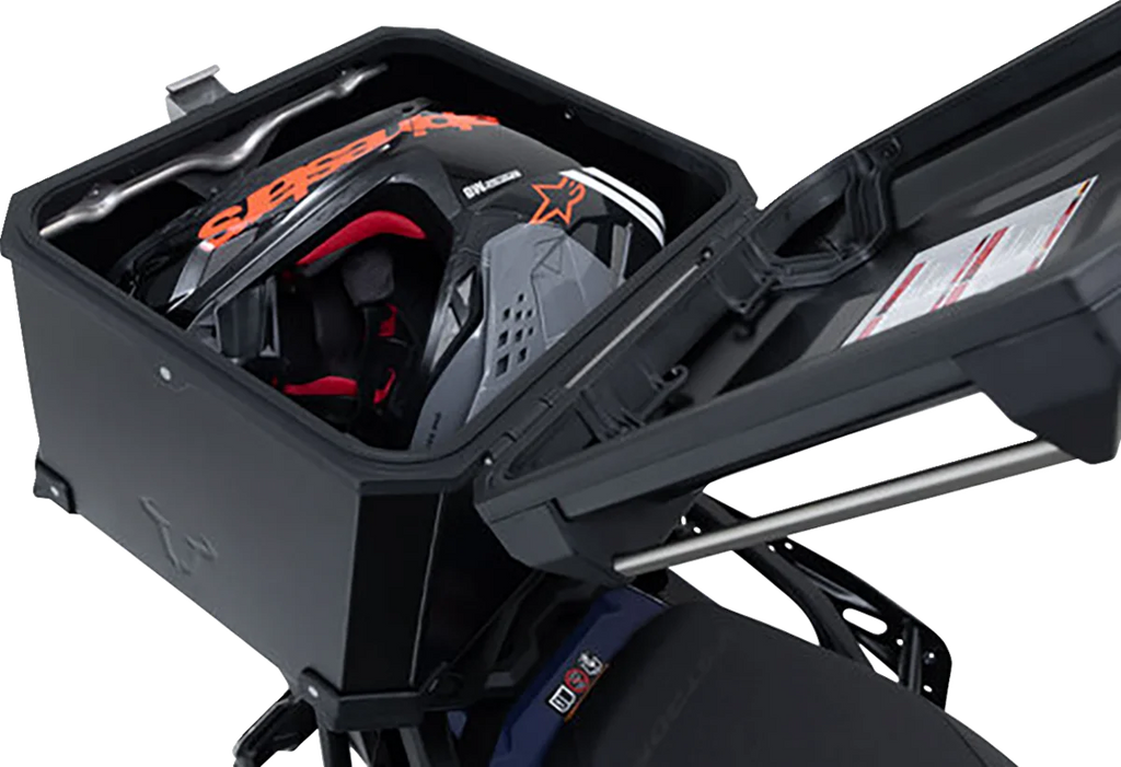 SW-MOTECH TRAX ADV Top Case System - Black - Ducati DesertX '22-'24 GPT.22.995.70000/B - Back View
