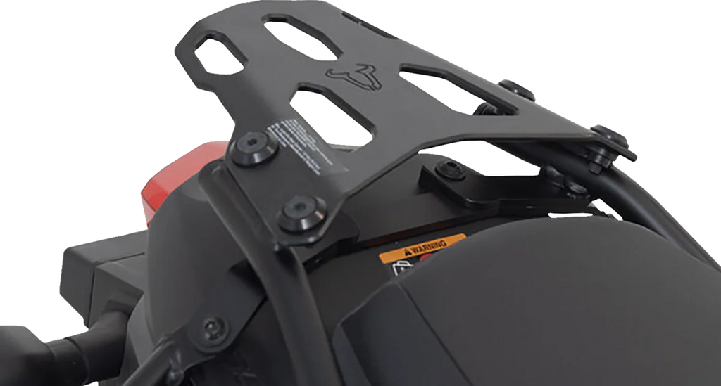 SW-MOTECH TRAX ADV Top Case System - Black - V-Strom 650 '16-'24 GPT.05.876.70000/B - Back View