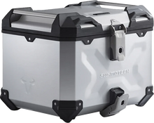 Load image into Gallery viewer, SW-MOTECH TRAX ADV Top Case System - Silver - Africa Twin '16-'24 GPT.01.622.70001/S - Side View