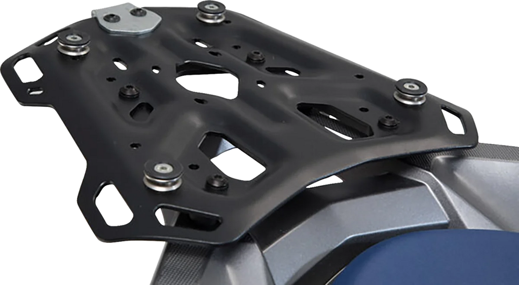 SW-MOTECH TRAX ADV Top Case System - Silver - Africa Twin '16-'24 GPT.01.622.70001/S - Back View