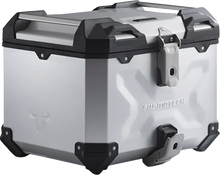 Load image into Gallery viewer, SW-MOTECH TRAX ADV Top Case System - Silver - BMW F900GS/R1250GS '21-'24 GPT.07.904.70100/S - Side View