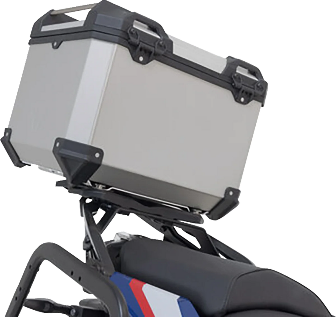 SW-MOTECH TRAX ADV Top Case System - Silver - BMW R1200/R1250 '14-'24 GPT.07.573.70000/S - Side View