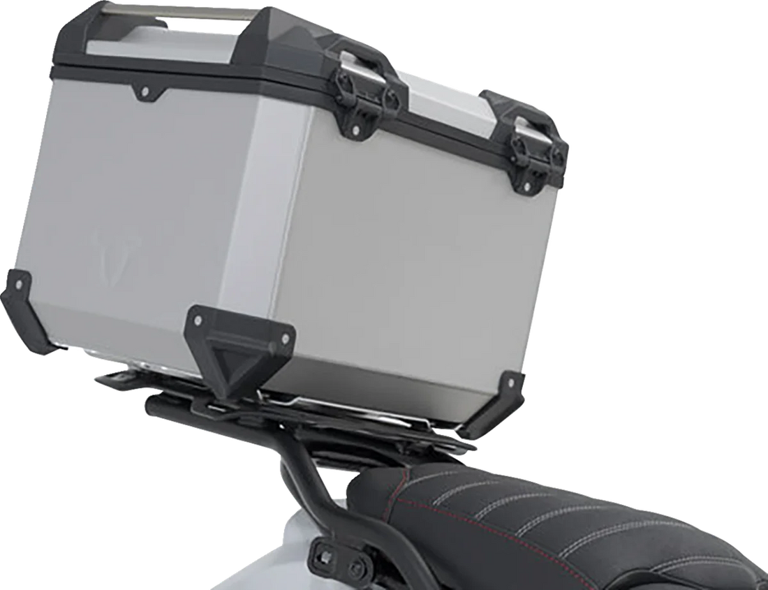 SW-MOTECH TRAX ADV Top Case System - Silver - Ducati DesertX '22-'24 GPT.22.995.70000/S - Side View
