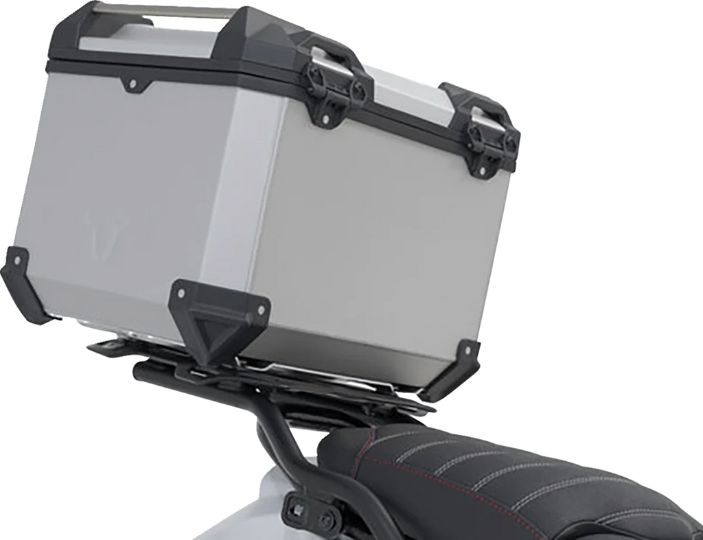 SW-MOTECH TRAX ADV Top Case System - Silver - Ducati DesertX '22-'24 GPT.22.995.70000/S - Side View