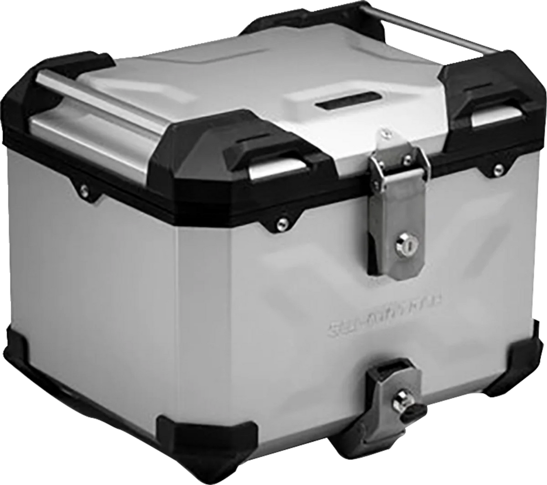 SW-MOTECH TRAX ADV Top Case System - Silver - Ducati Multistrada 1200 '15-'17 GPT.22.584.70000/S - Side View
