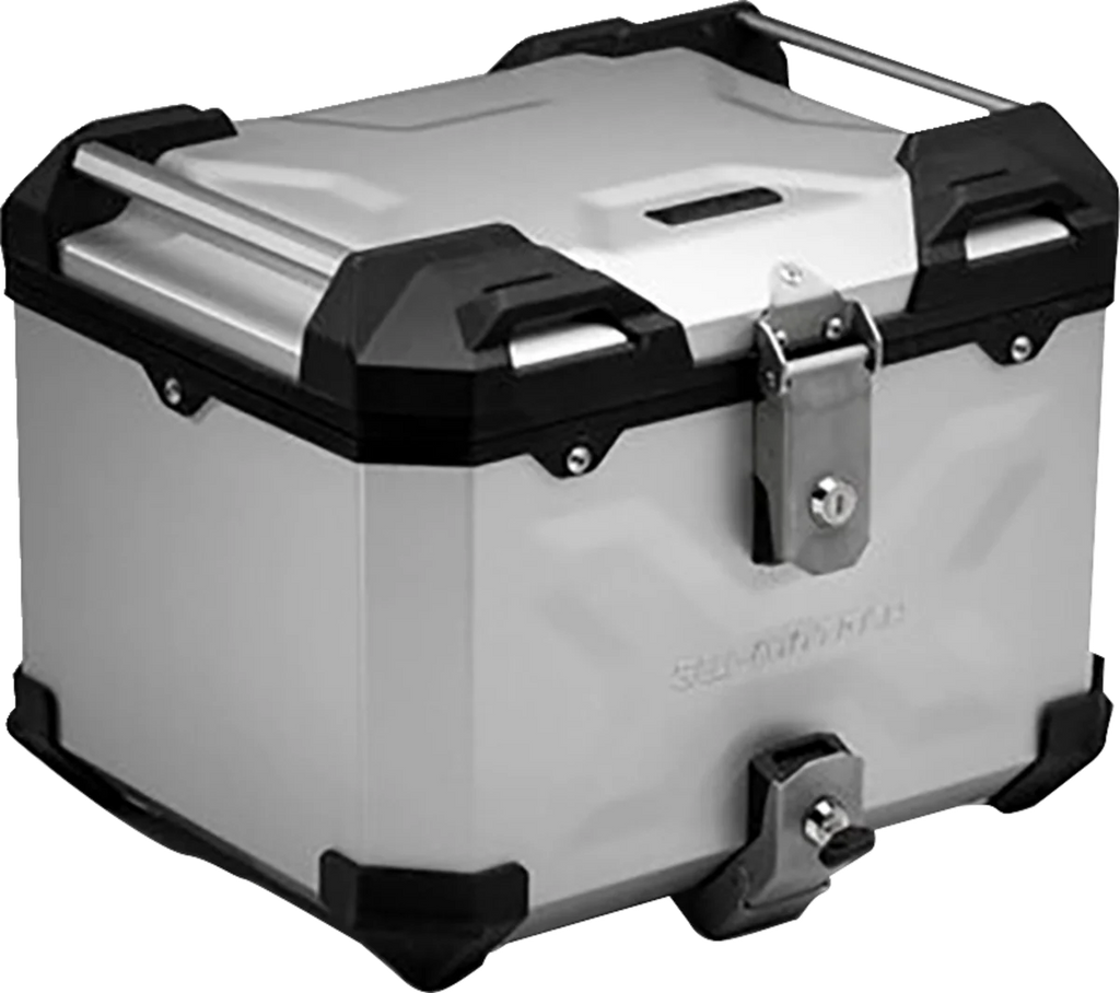 SW-MOTECH TRAX ADV Top Case System - Silver - Ducati Multistrada 1200 '15-'17 GPT.22.584.70000/S - Side View