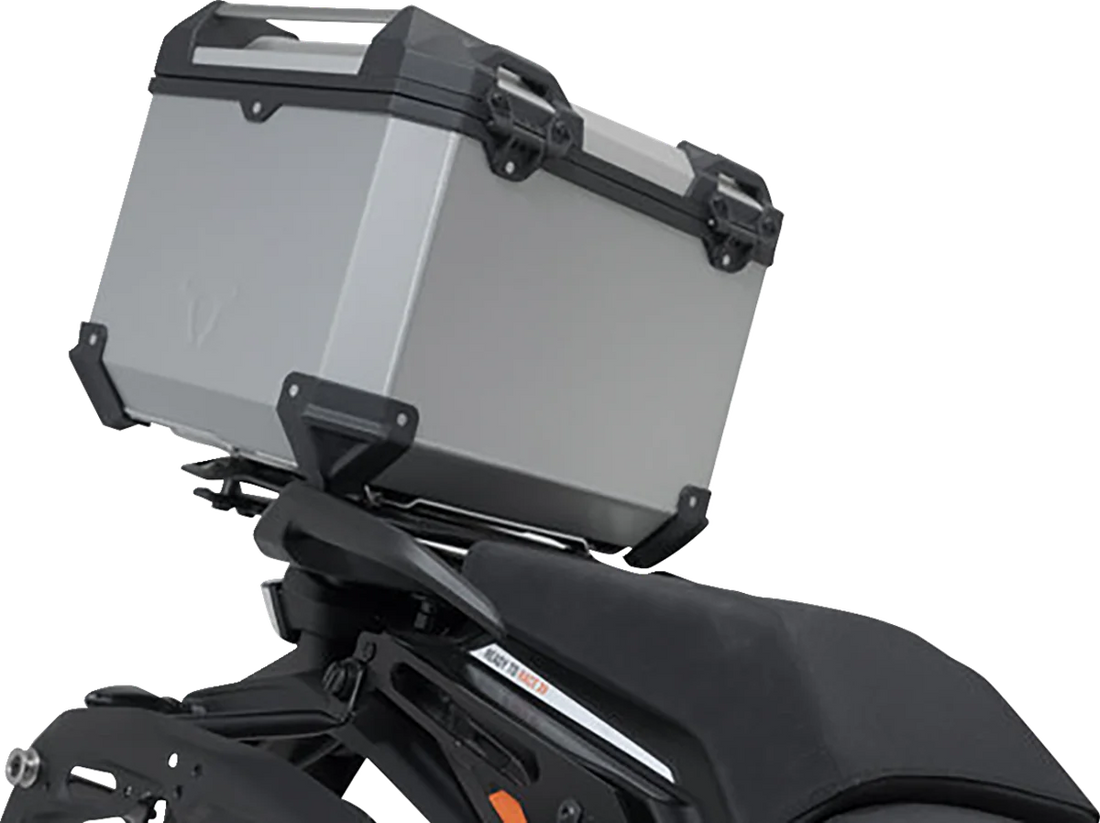 SW-MOTECH TRAX ADV Top Case System - Silver - KTM 1290 Super Adventure R/S '21-'24 GPT.04.835.70000/S - Side View