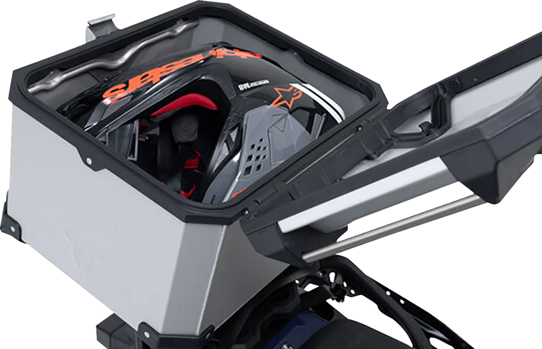 SW-MOTECH TRAX ADV Top Case System - Silver - KTM 1290 Super Adventure R/S '21-'24 GPT.04.835.70000/S - Installation View
