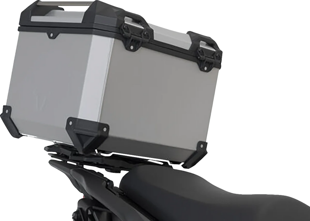 SW-MOTECH TRAX ADV Top Case System - Silver - Kawasaki Versys 1000 '20-'23 GPT.08.368.70000/S - Side View