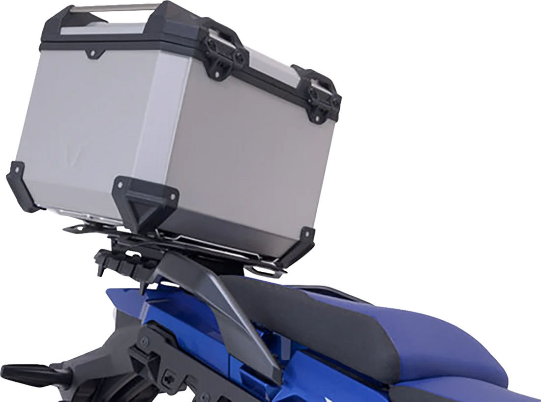 SW-MOTECH TRAX ADV Top Case System - Silver - V-Strom 650/1000/1050 '14-'24 GPT.05.440.70002/S - Side View