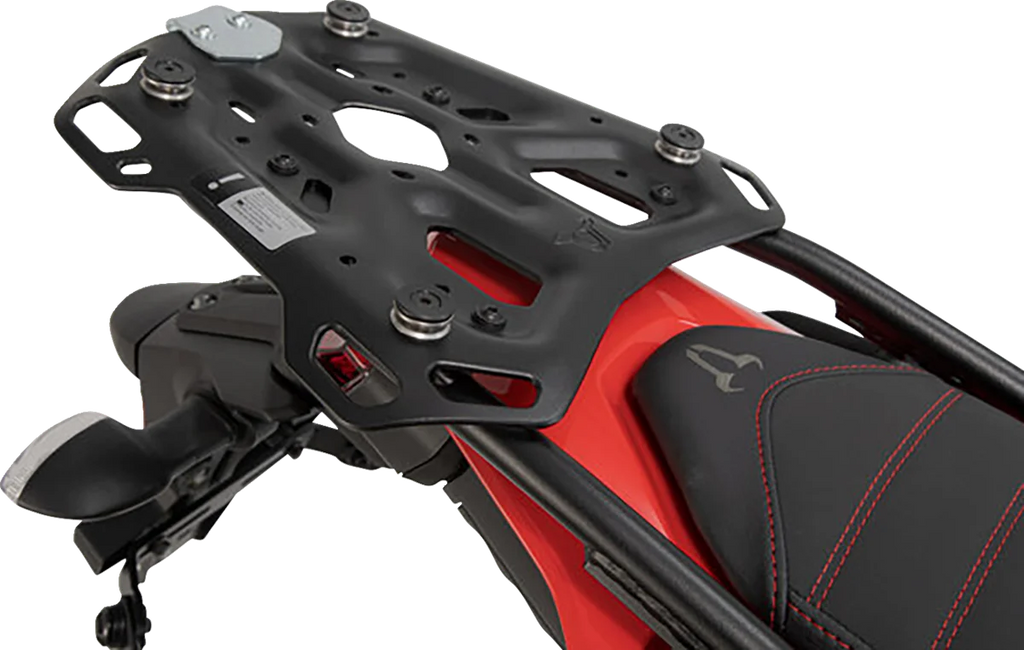 SW-MOTECH TRAX ADV Top Case System - Silver - Yamaha Tenere 700 '20-'24 GPT.06.799.70000/S - Back View