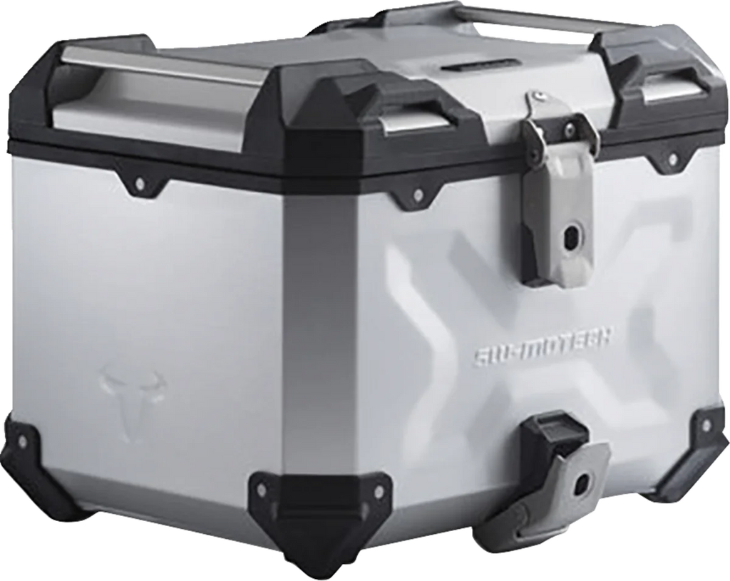 SW-MOTECH TRAX ADV Top Case System - Silver - Yamaha Tracer 9 GT '21-'24 GPT.06.921.70000/S - Back View