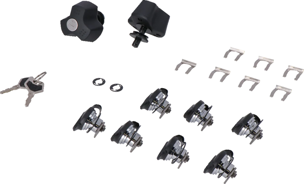SW-MOTECH TRAX Lock Set - PRO - 9 Matching Locks with Keys QLS.00.095.15100 - Main Product View