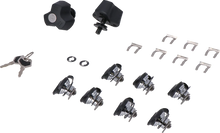 Load image into Gallery viewer, SW-MOTECH TRAX Lock Set - PRO - 9 Matching Locks with Keys QLS.00.095.15100 - Main Product View