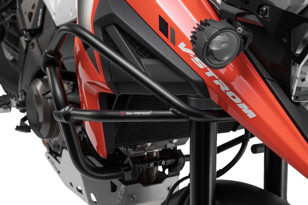 SW-MOTECH Upper Crash Bar - Black - Suzuki - V-Strom 1050/XT SBL.05.936.10100/B - Side View