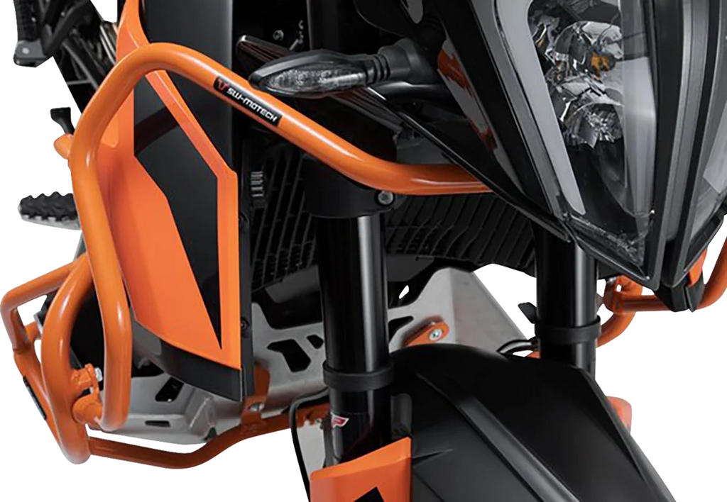 SW-MOTECH Upper Crash Bar - Orange - KTM - 790/890 Adventure/R SBL.04.521.10100/EB - Installation View