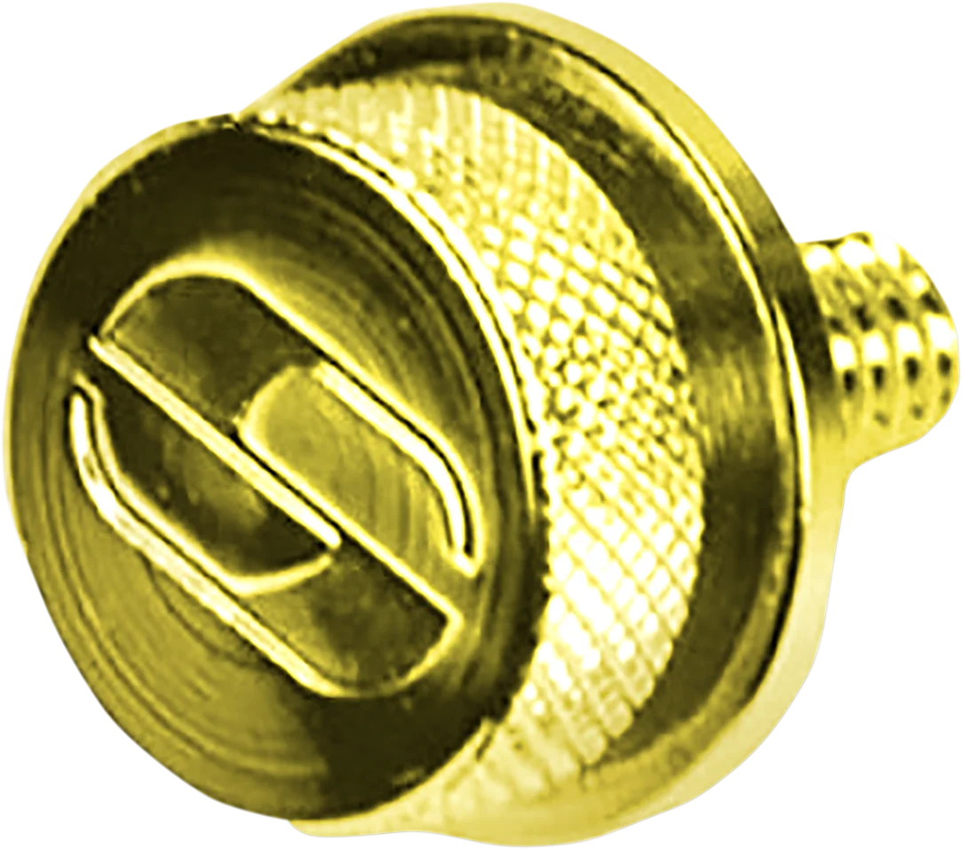 Saddlemen 1-1/4"-20 Seat Knob - Gold 8909GO - Side View