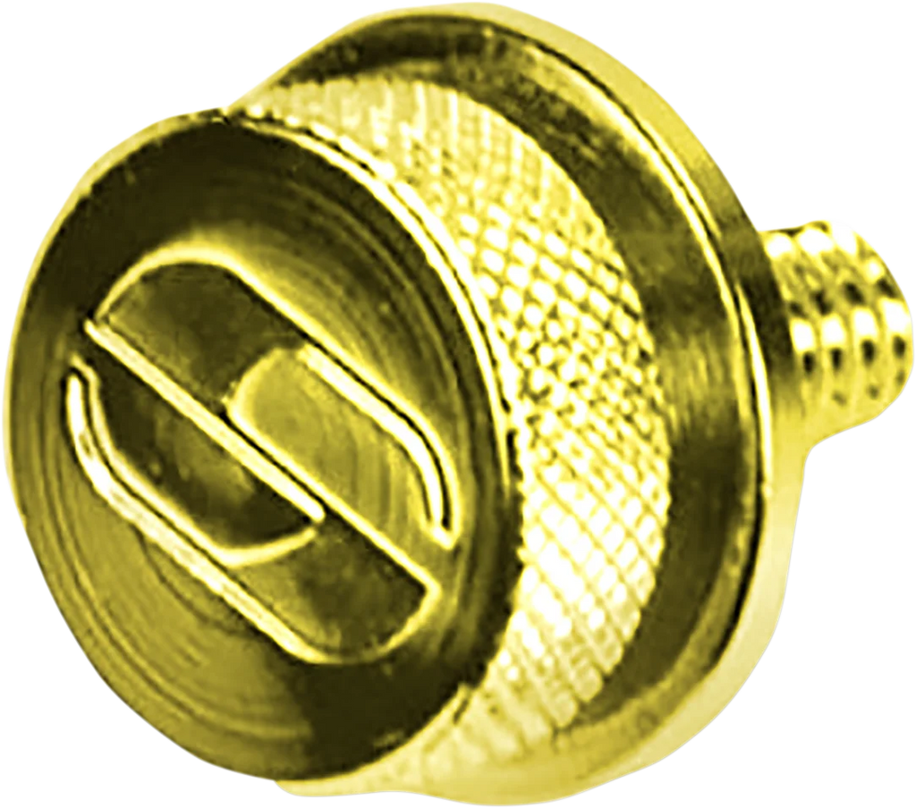 Saddlemen 1-1/4"-20 Seat Knob - Gold 8909GO - Side View