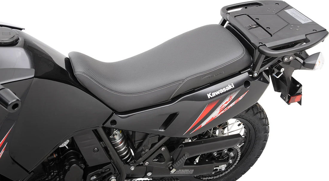 Saddlemen Adventure Tour Seat - One-Piece - Low - Stitched - Black - KLR 650 0810-K048 - Side View