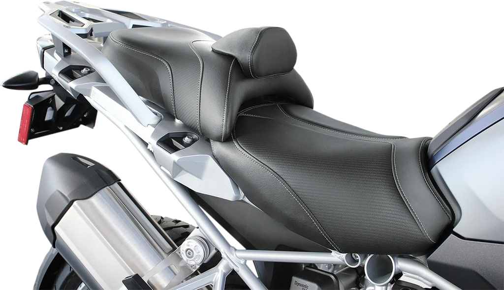 Saddlemen Adventure Tour Seat - Standard - Lumbar Backrest - Black - R1200GS '13-'19 0810-BM33R - Main Product View