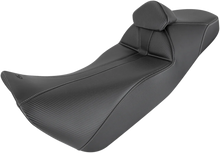 Load image into Gallery viewer, Saddlemen Adventure Tour Seat - Standard - Lumbar Backrest - Black - R1200GS '13-'19 0810-BM33R - Side View